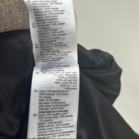 Sandro Plaid Wool Blazer - Picture 6 of 6